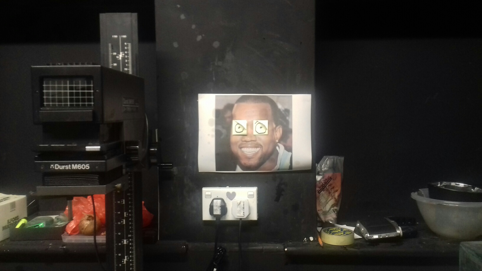 kanye west darkroom mascot