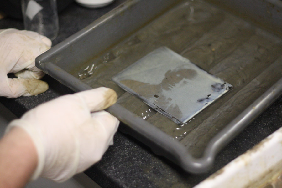 large format tintype portrait