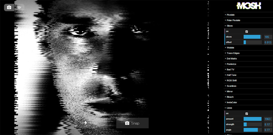 mosh photography glitch art