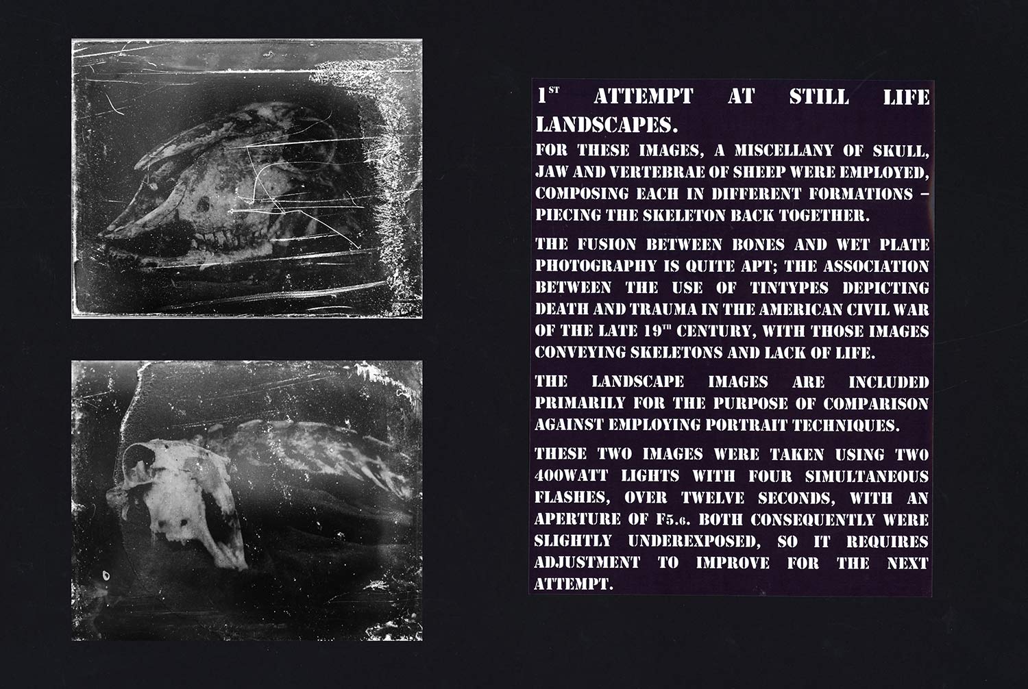 A grade tintype photography a level project