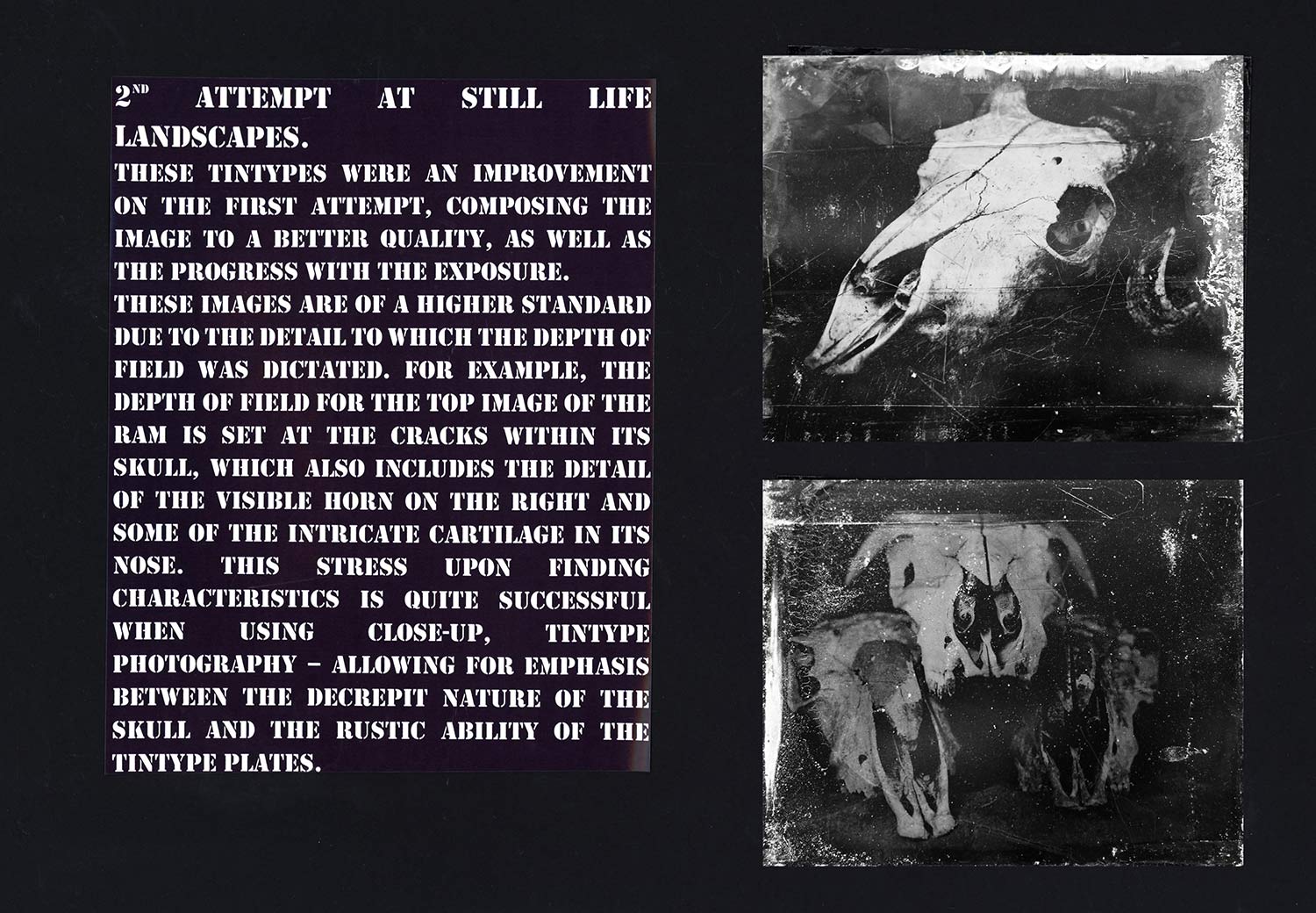 A grade tintype photography a level project