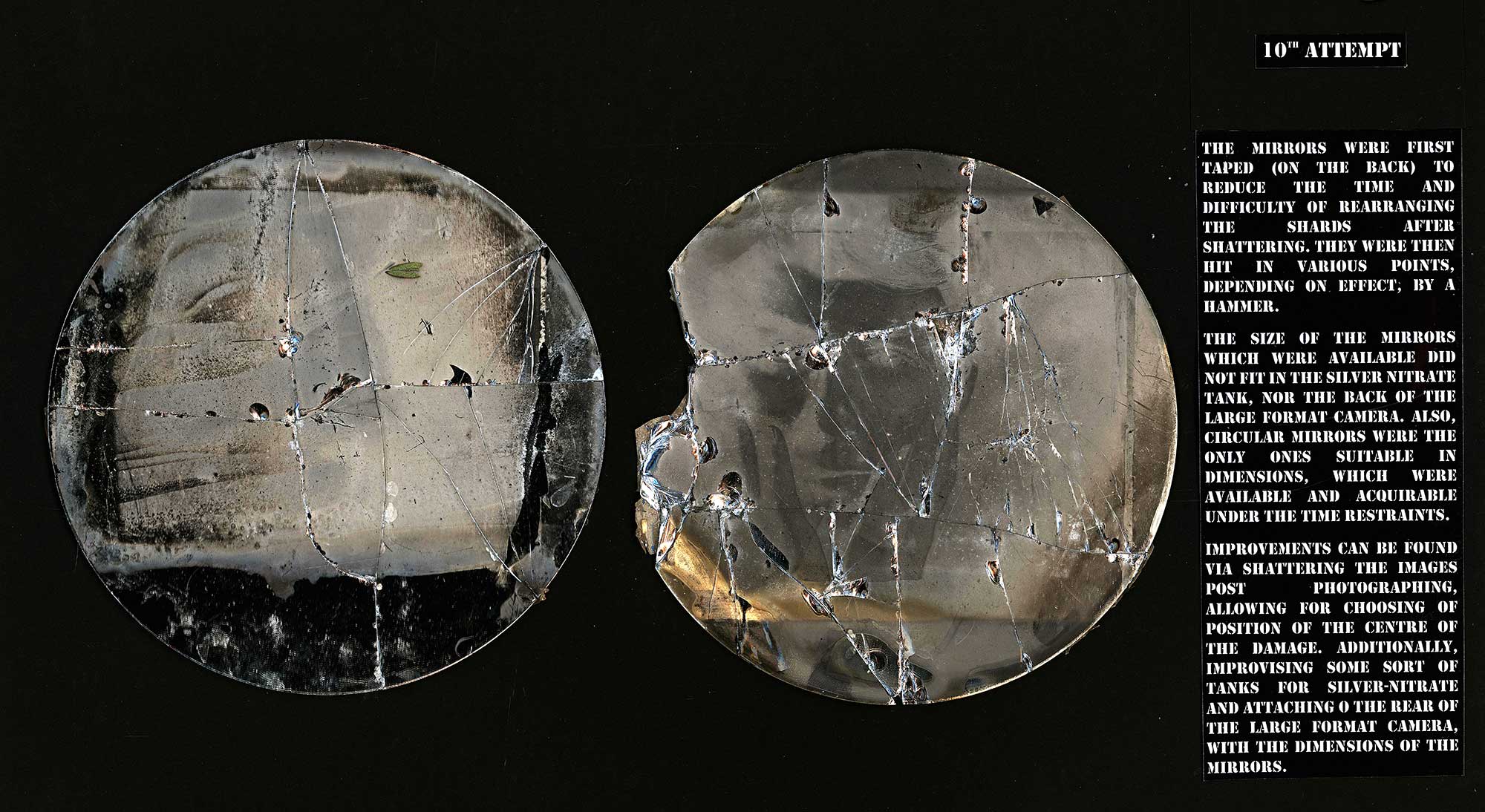 photograph on mirror