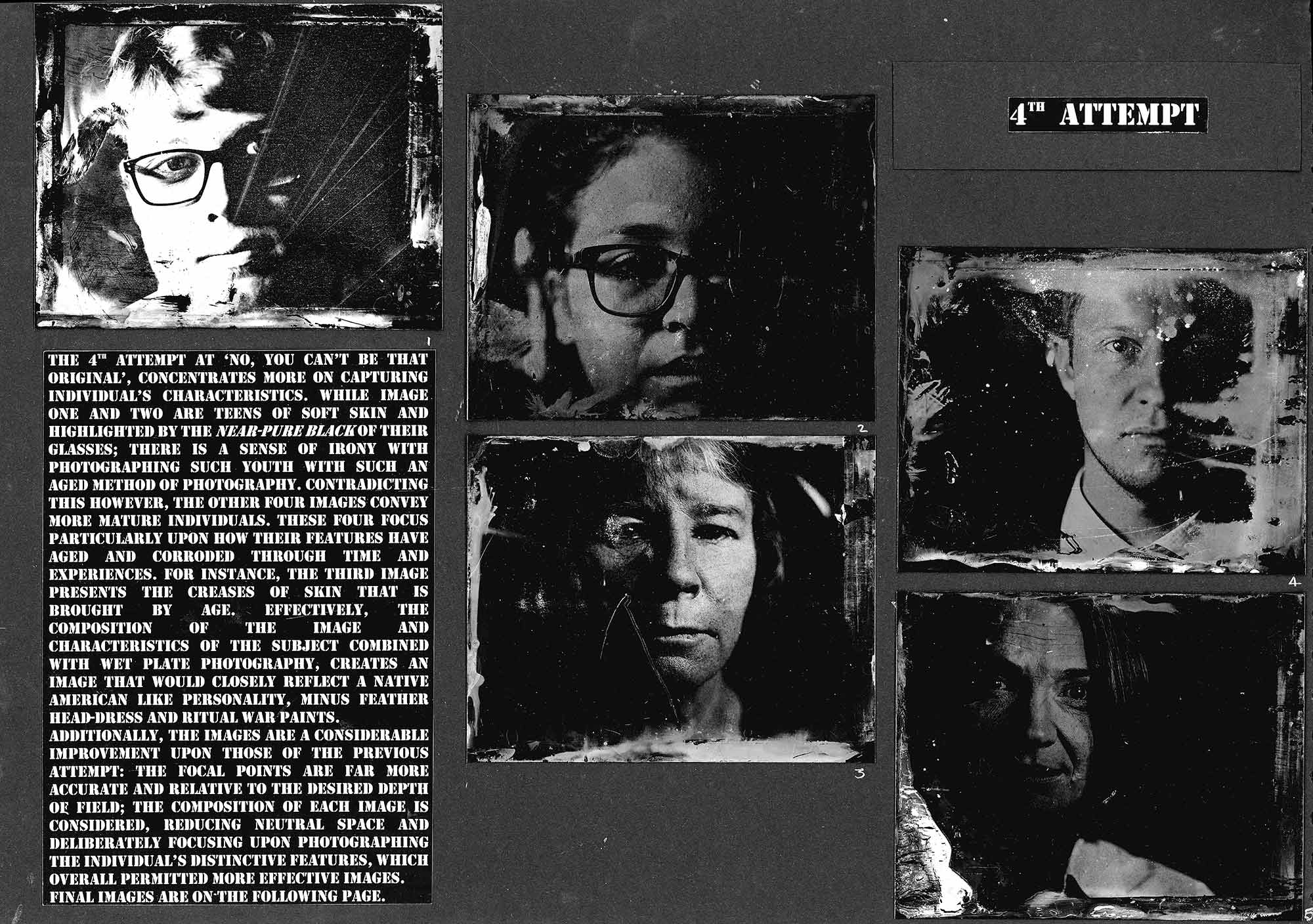 a grade tintype photography project example