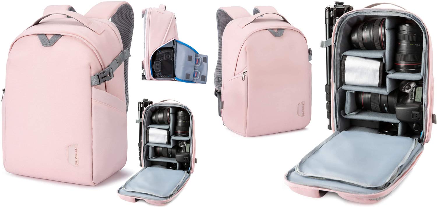 pink womens camera bag
