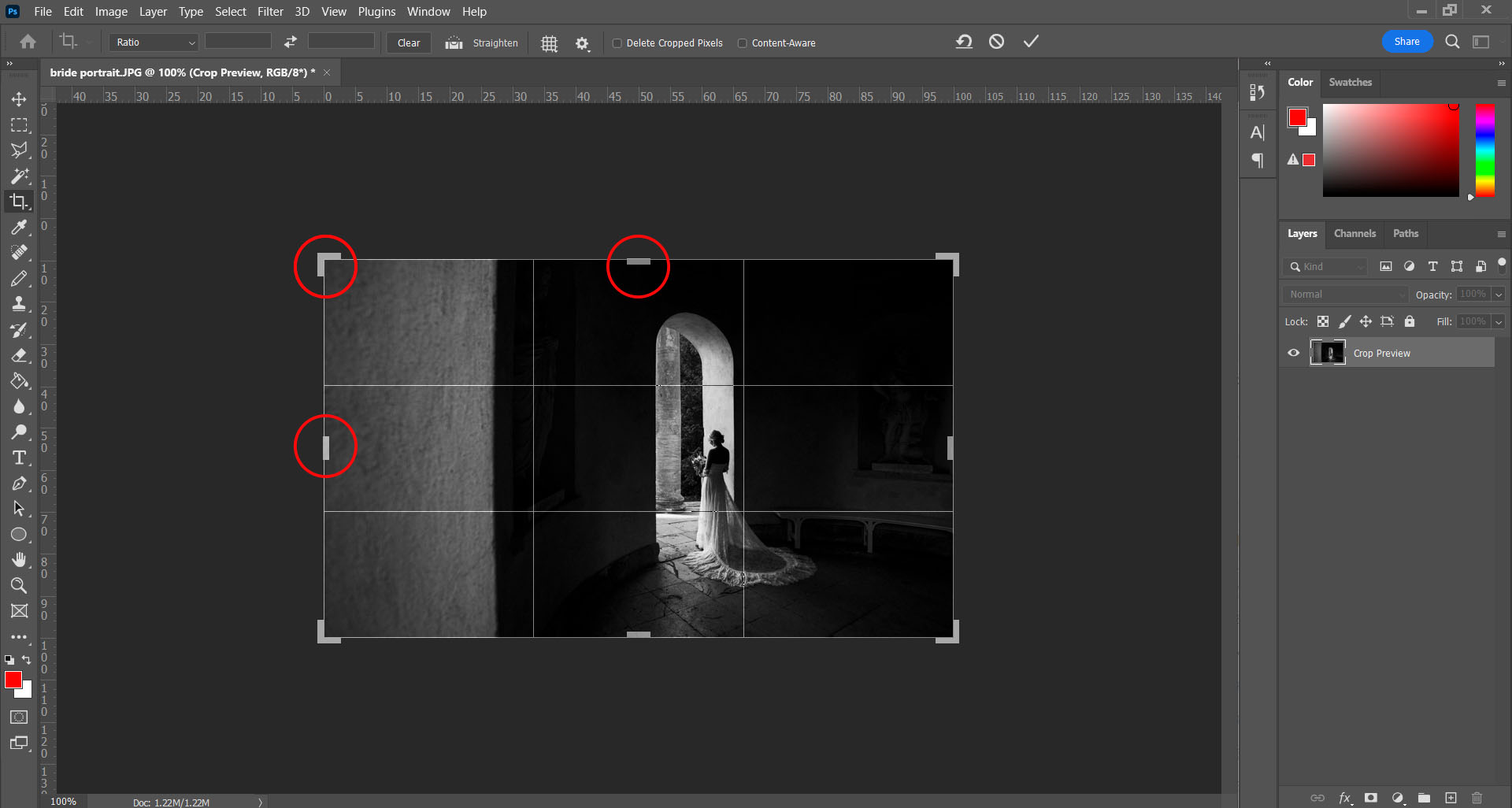 How to Crop an Image in Photoshop