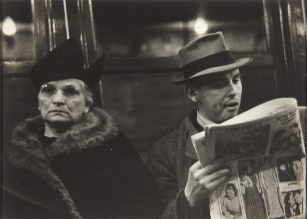 candid subway picture by walker evans