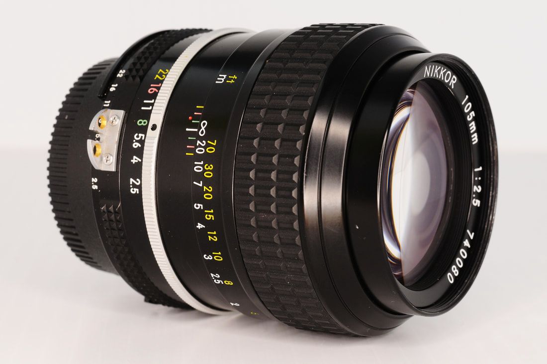 vintage nikon 105mm lens
