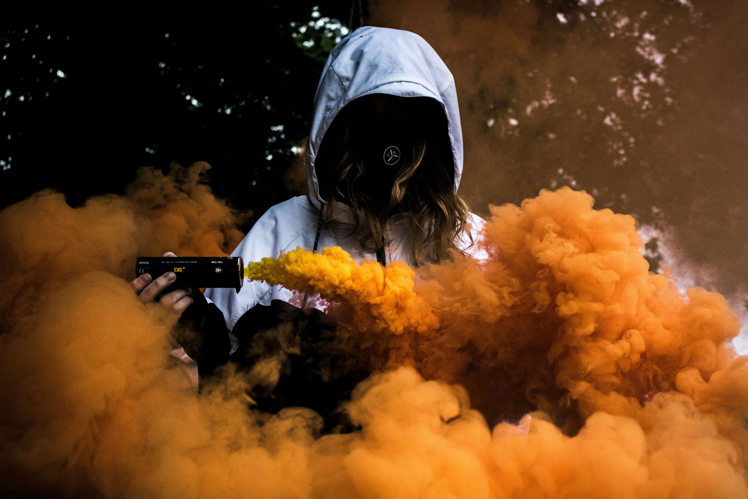 Orange Smoke Bombs for Photography - Photography Project